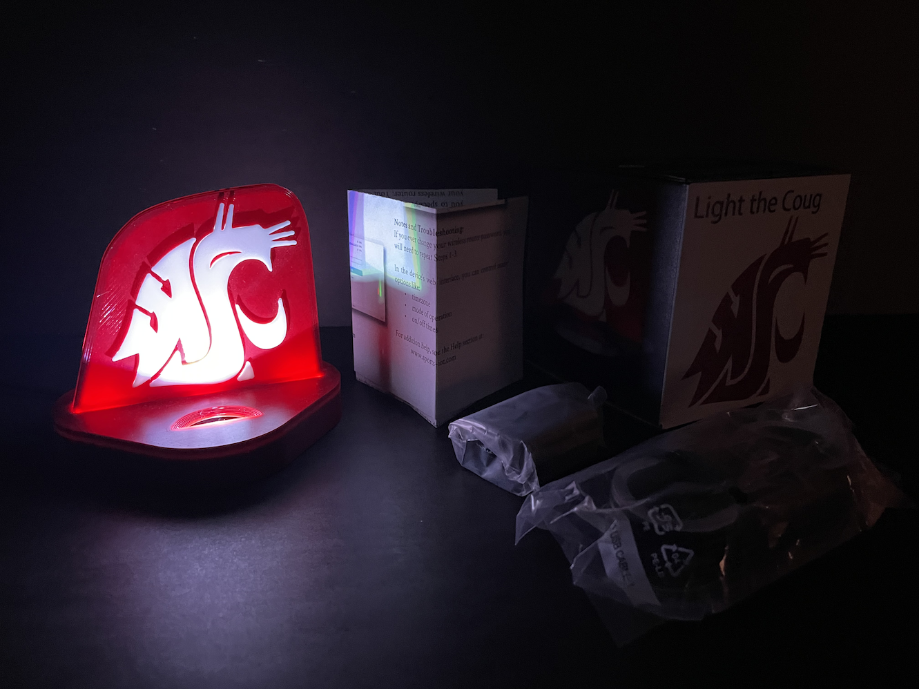 4-inch Internet-connected WSU Coug